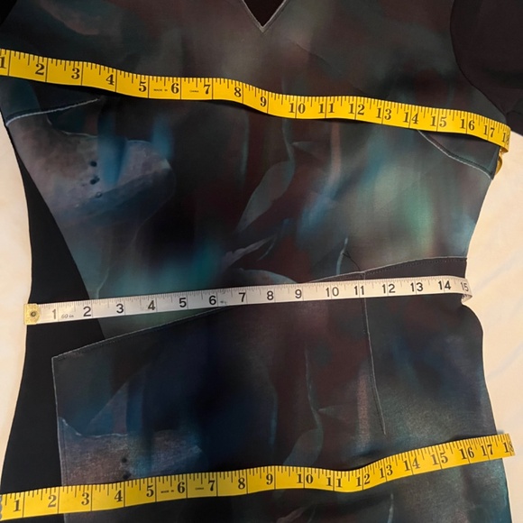 Elie Tahari multicolored and black regular size U.S. 8 Dress - Picture 2 of 10